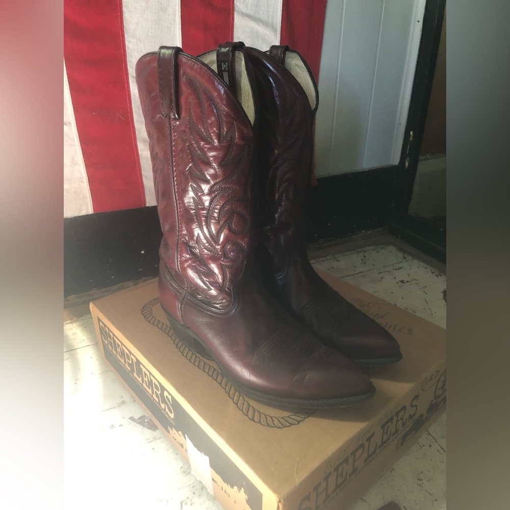 Sheplers men’s cowboy boots size 12 D
